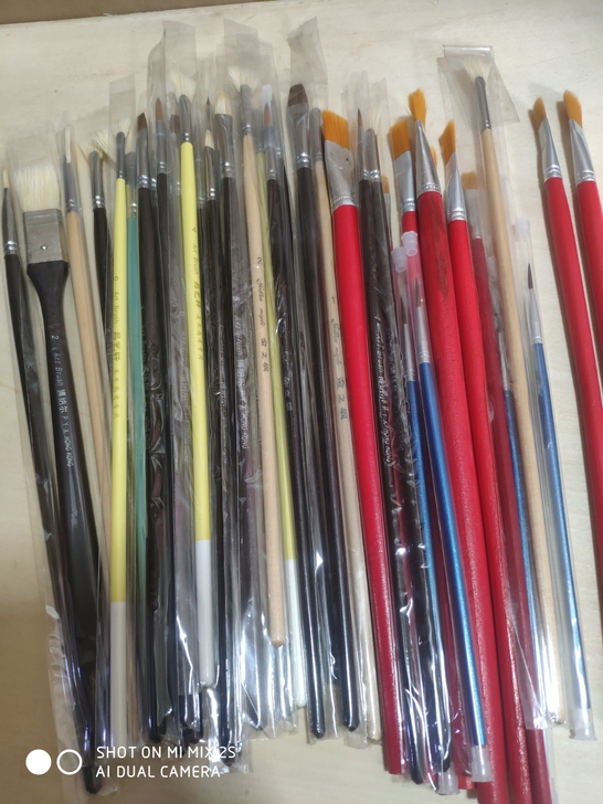 油画笔套装丙烯水粉笔狼毫猪鬃美术专用画画笔...