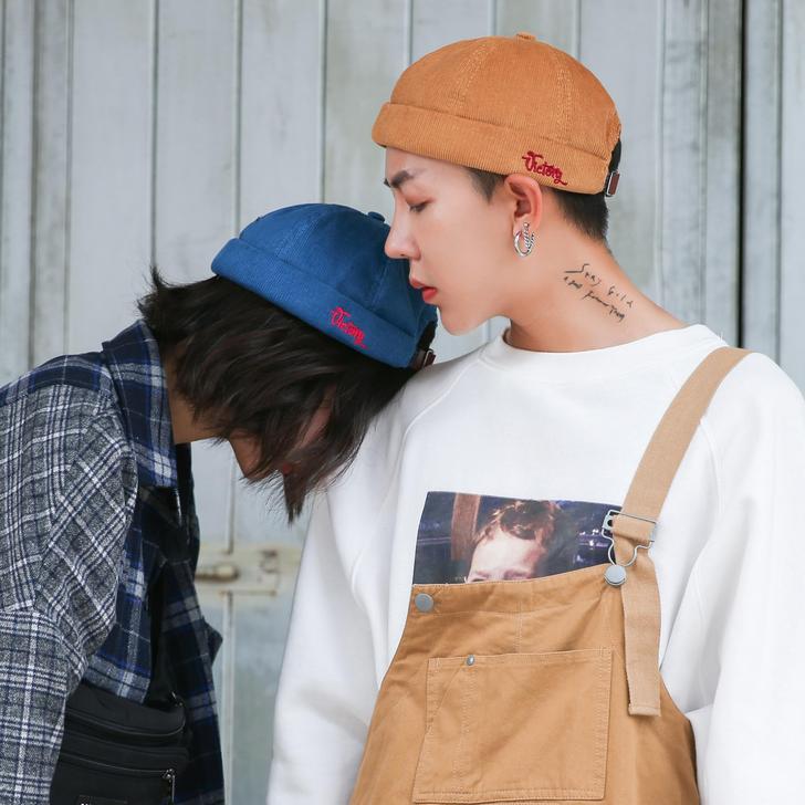 FINE STATE春秋帽子男女圆顶无檐瓜...