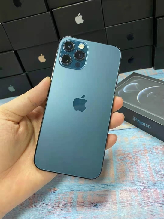 低价出苹果 12pro  海蓝色  128...