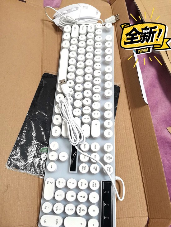 电脑有线USB口办公家用发光游戏笔记本台式...