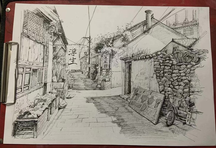 钢笔速写，来找我画画吧！