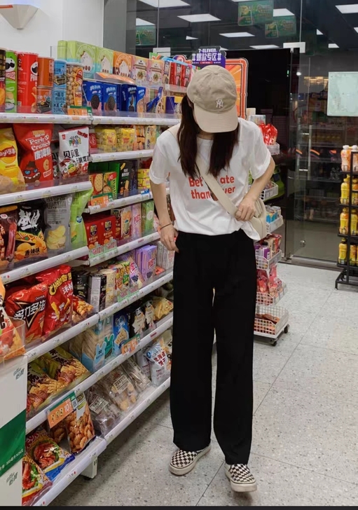 【前半小时85折】晚风清/牛奶裤 高腰宽松...