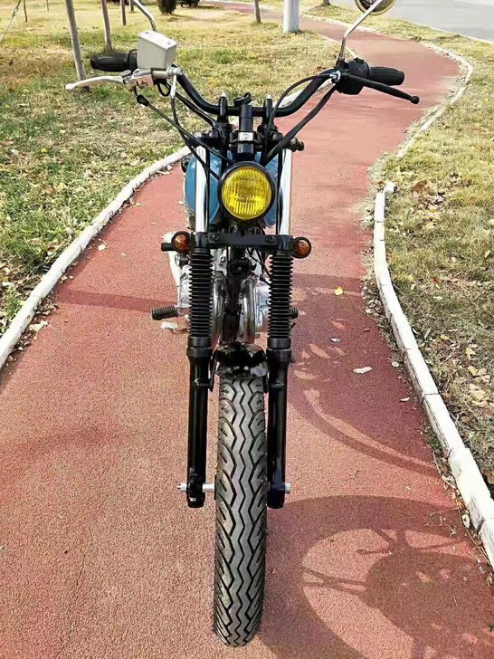 纯手工打造铃木GN250改复古哈雷风格二手...