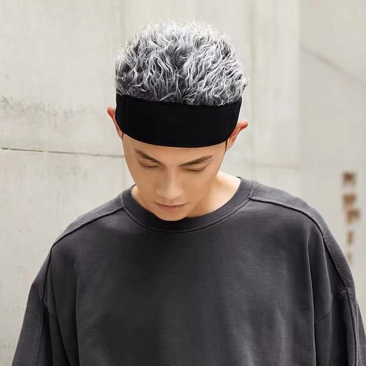 假发帽子男士带头发一体连帽时尚地主帽卖鱼哥...