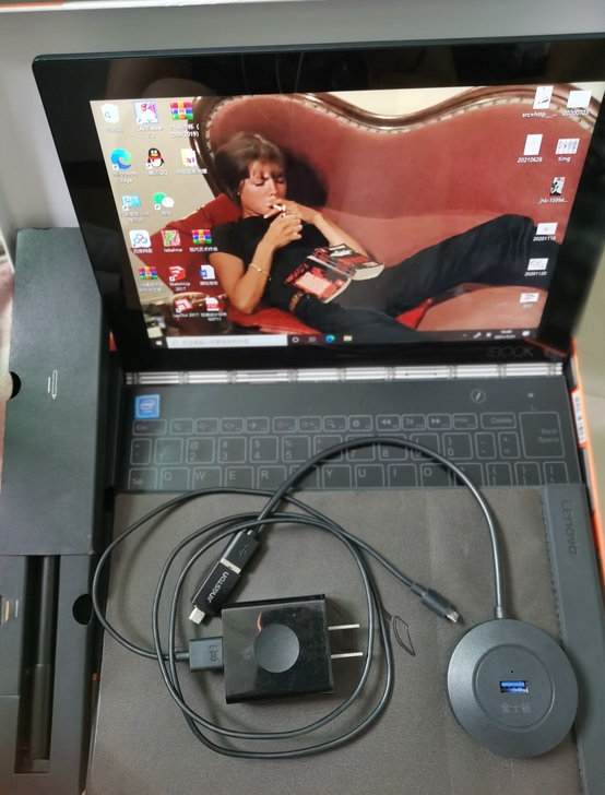 4+128G！！联想yoga book1代...