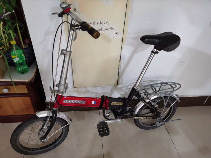 七成新gogobike12寸铝合金超轻折叠...