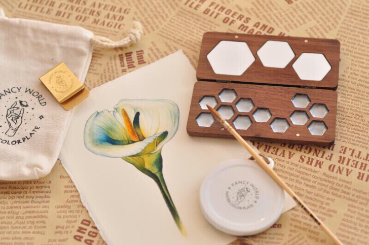 【满200-20】黑胡桃 蜂巢 水彩 调色...