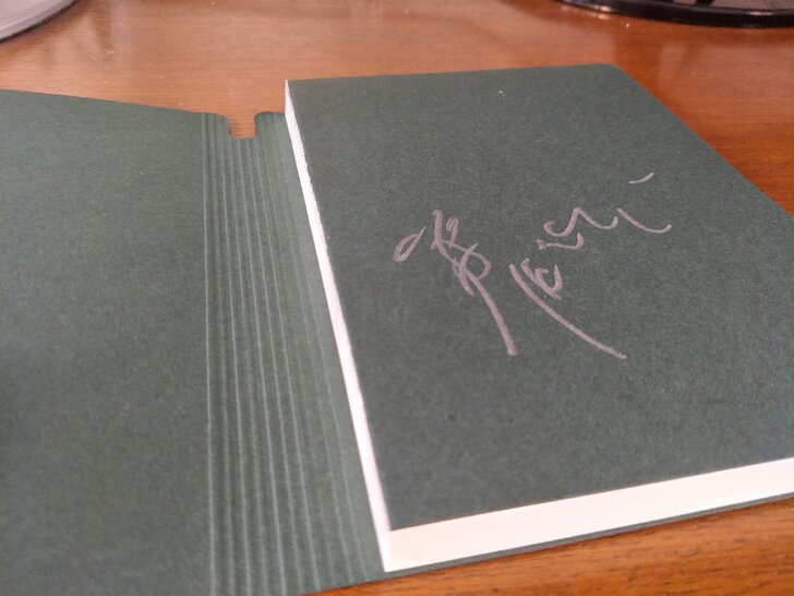 蔡国强签名笔记本