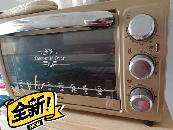 全新烤箱，只用过3次，因为工作比较忙，就闲...