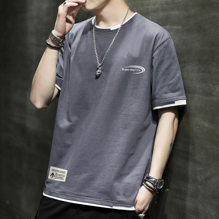 纯棉短袖t恤男夏季新款青年潮牌全棉半袖宽松...