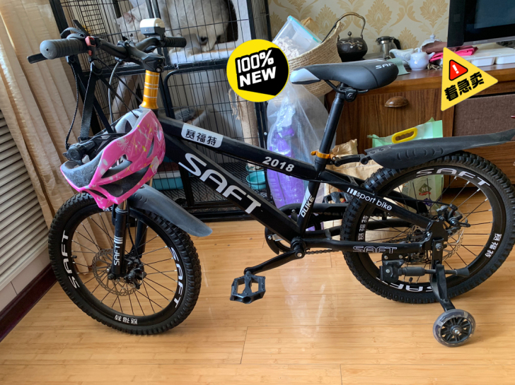 女儿的自行车，全新，低价出售，可议价