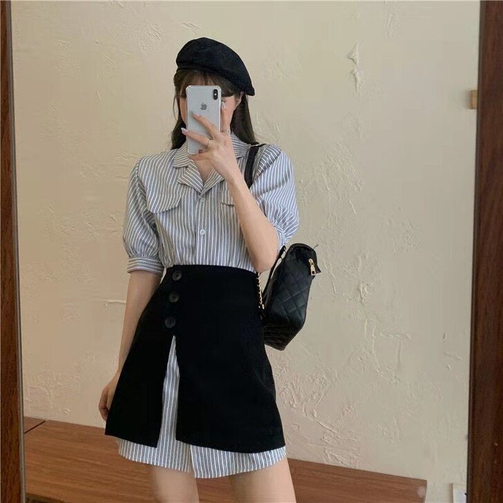 衬衫裙＋半身裙，全新没穿过，有想要的联系我...