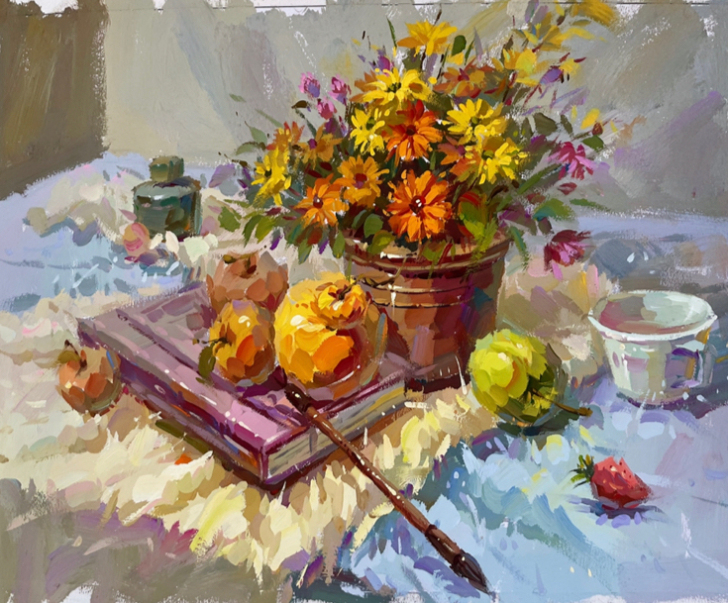 色彩 水粉画成品作品 精品画 色彩 水粉画...