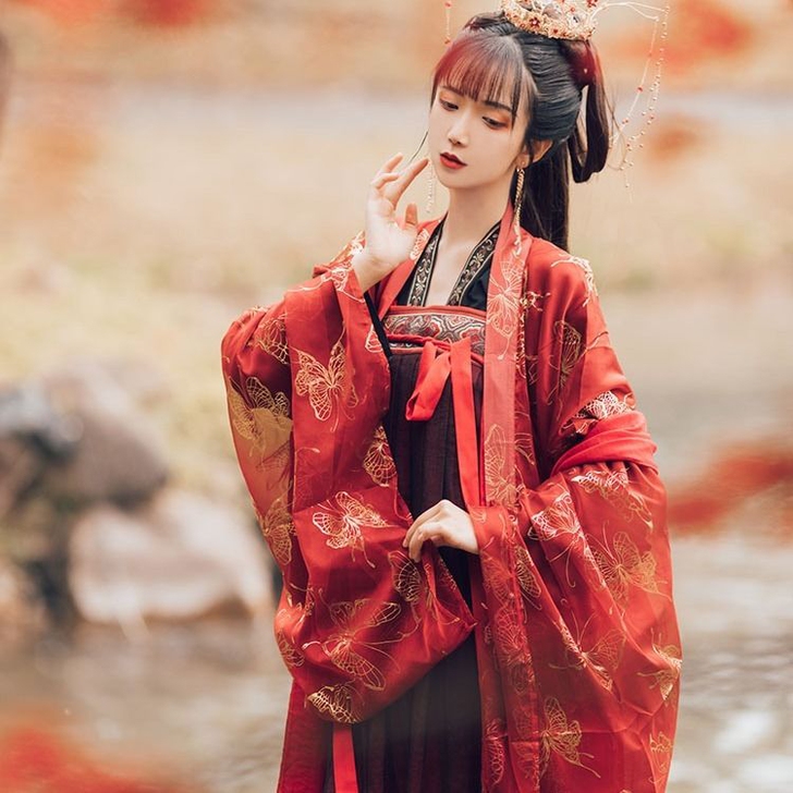 汉服女仙女裙古装衣服女汉服套装女学生长款齐...