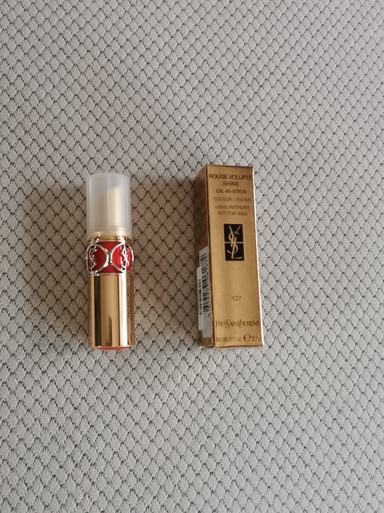 圣罗兰，莹亮纯魅唇膏 色号127，3.2g