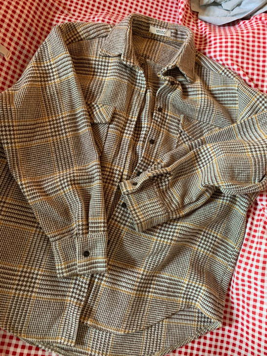 格子衬衫女设计感小众上衣夏季薄款2021年...