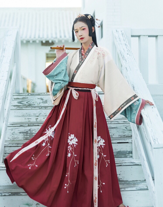 全新 汉尚华莲 昭姬 汉服女春夏原创晋襦交...