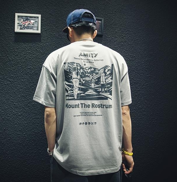 优质印花！100%纯棉夏季短袖t恤男宽松潮...