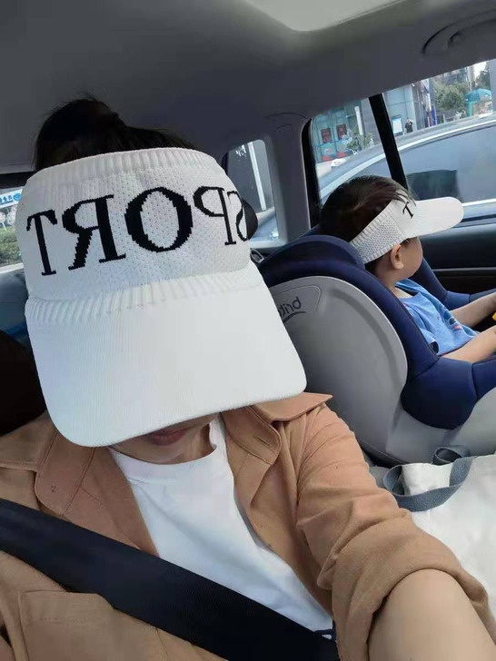 Sport户外龙鼎防晒帽沙滩遮阳帽户外空顶...