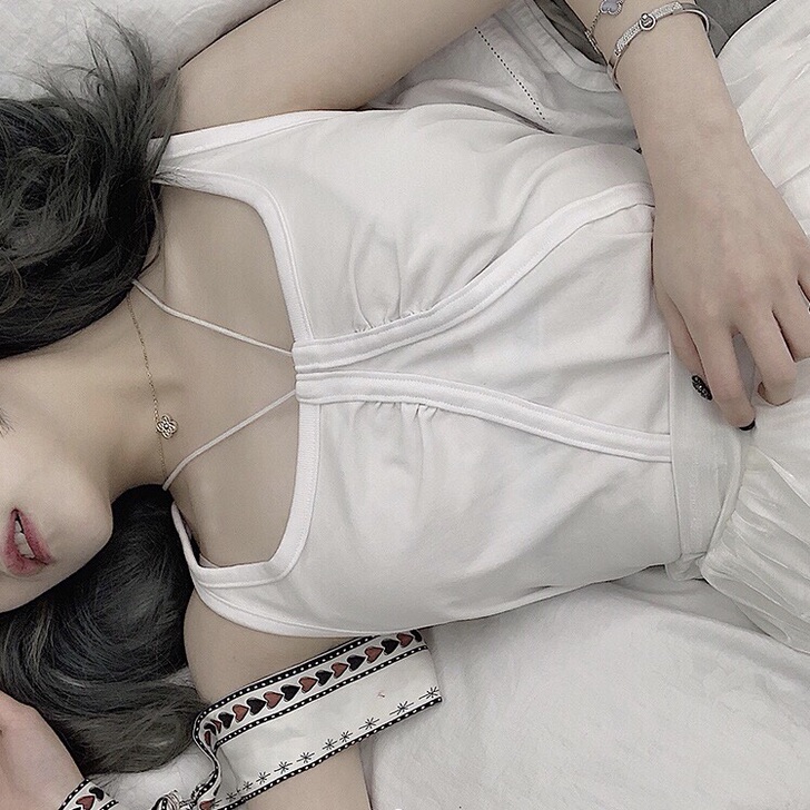 李嘉慧Jnnlh定制吊带背心女内搭2019...
