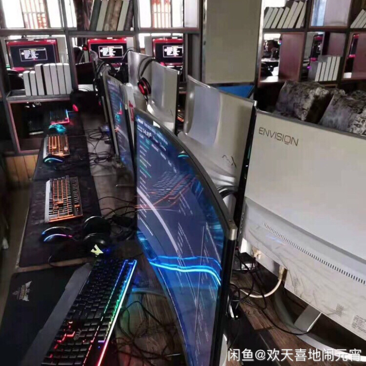 转手原因 网吧倒闭八核 i9台式机 主机组...
