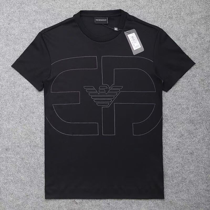 鹰标胶印LOGO-胶囊系列-丝光棉休闲T恤