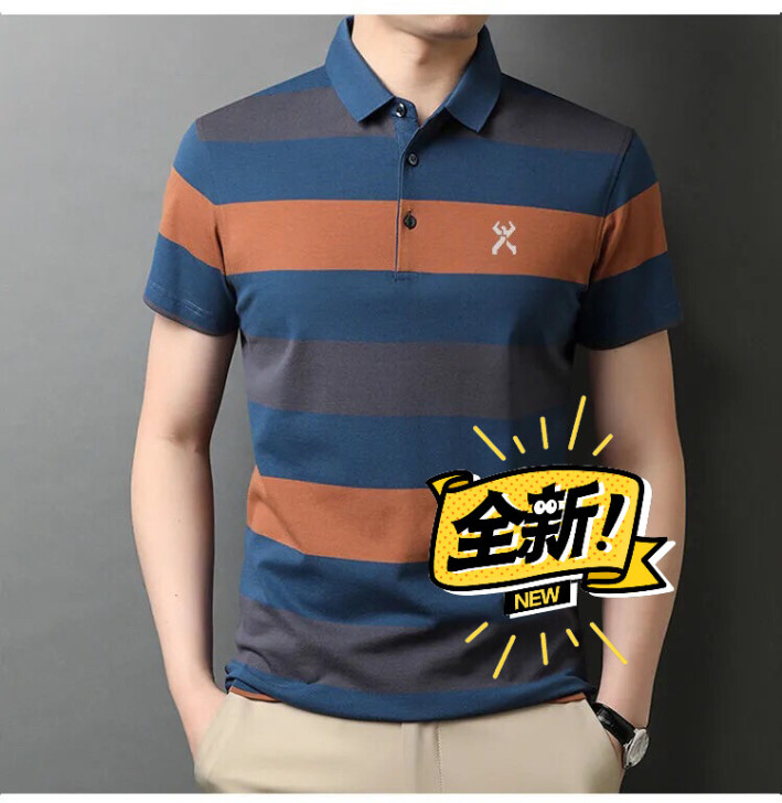 劲霸男装正品专柜夏季纯棉短袖t恤男休闲翻领...