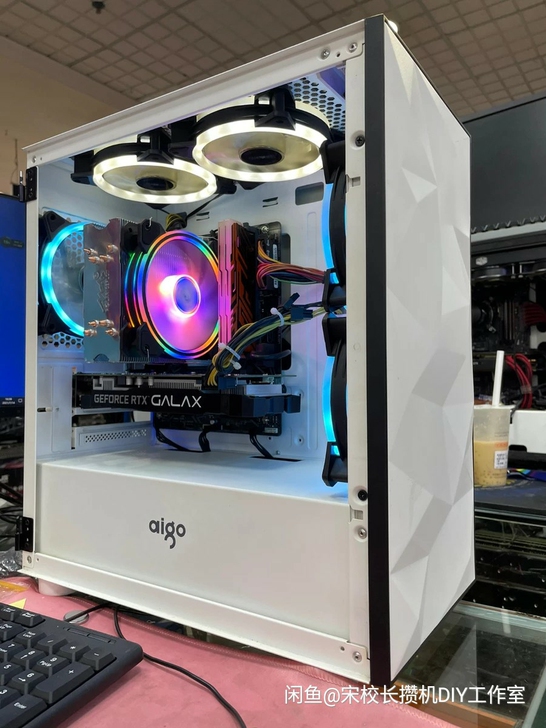 i7 10700F吃鸡电脑主机+影驰206...