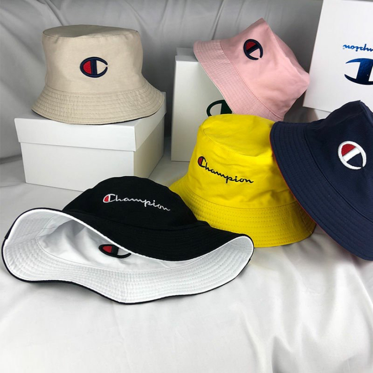 champion冠军渔夫帽盆帽潮牌日系男女...
