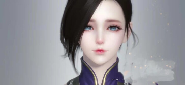 天涯明月刀手游成女自捏脸  蓝眼尖下巴  ...