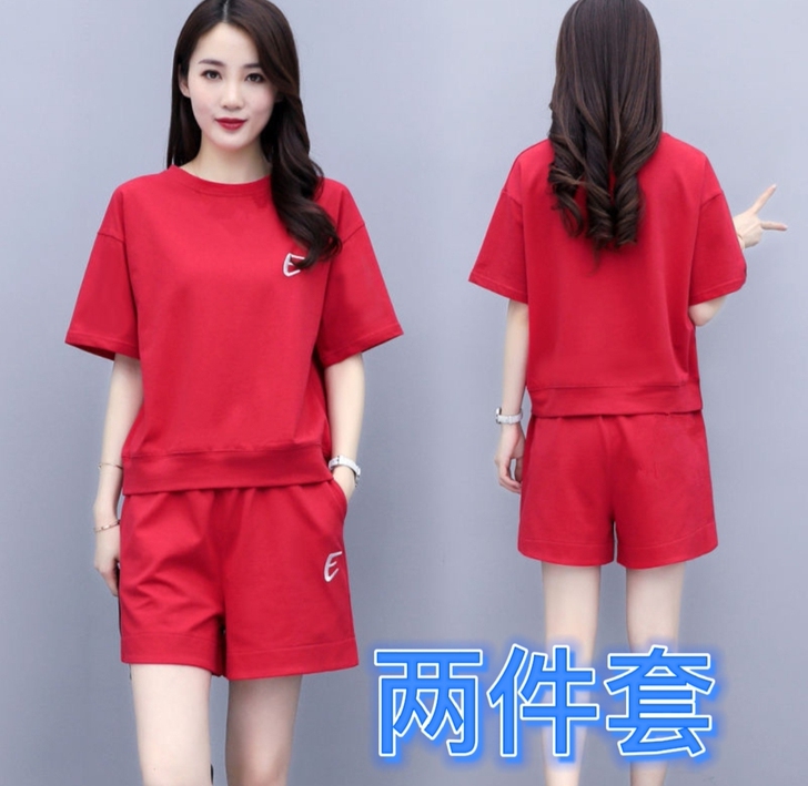 清仓包邮 全新休闲运动套装女夏装2021T...