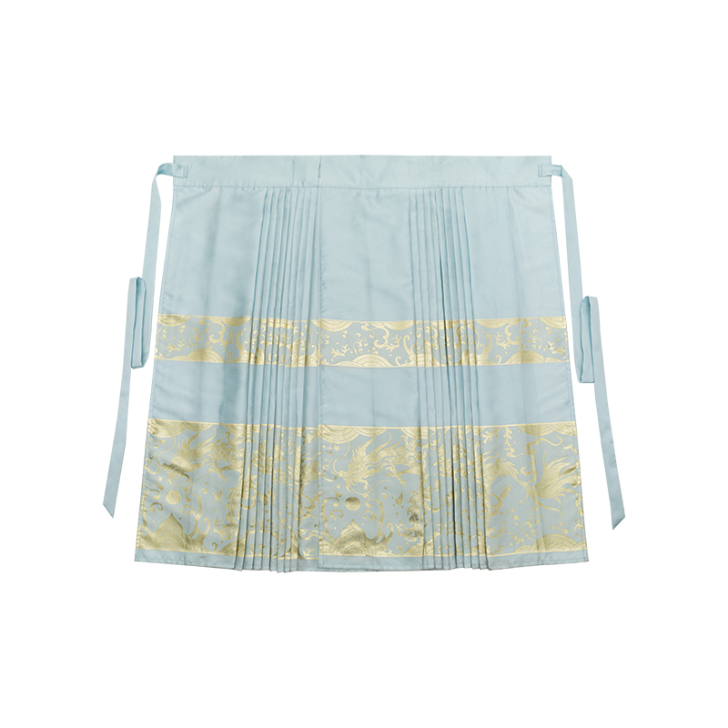 汉尚华莲九曜原创汉服女织金龙纹明制袄裙马面...