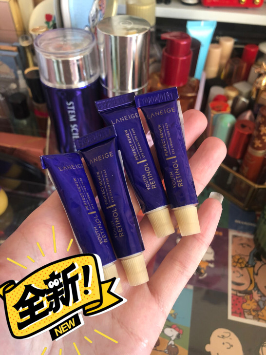 全新！兰芝淡纹小兰管眼霜，抗老抗皱！