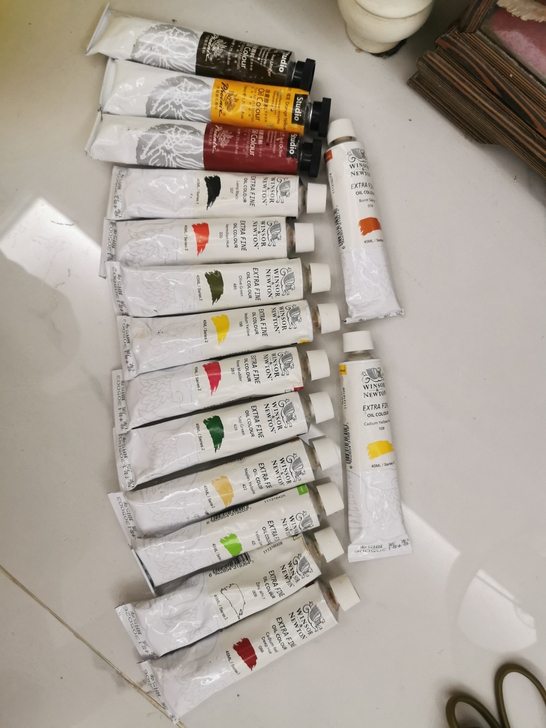温莎牛顿油画颜料 图片这些十几瓶 所见即所...