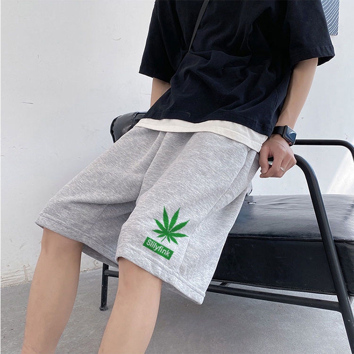 夏季运动裤子男宽松百搭潮流韩版休闲五分裤男...