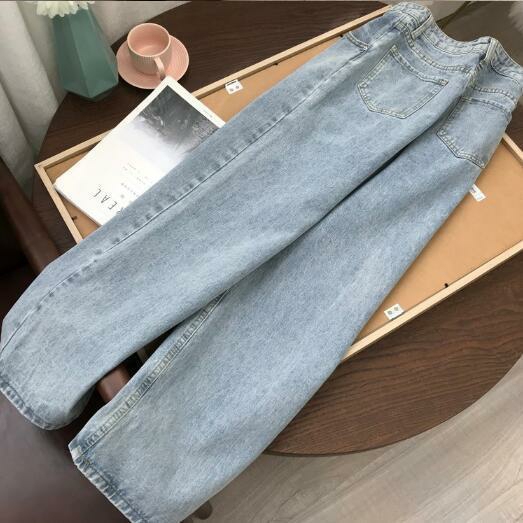 2020春季新款阔腿牛仔裤女夏宽松韩版女装...