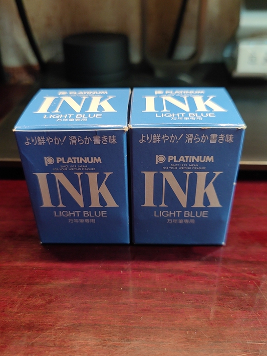 白金 墨水 light blue