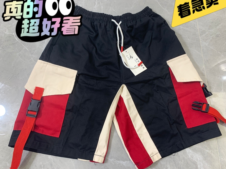 全新工装短裤，亏本卖掉，纯棉面料，亲肤舒服...