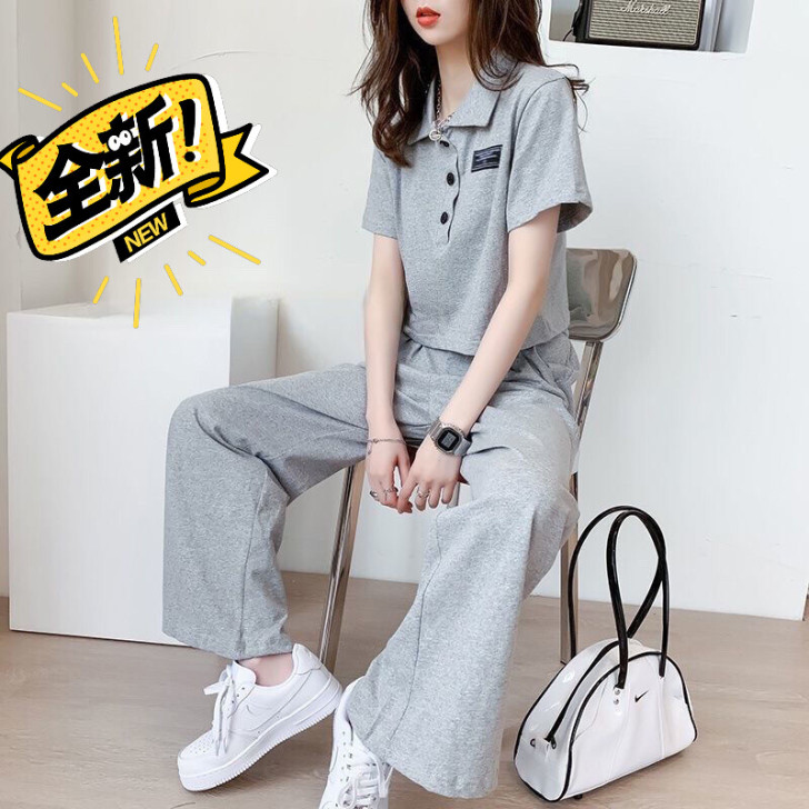 套装女2021夏季新款网红穿搭洋气休闲运动...