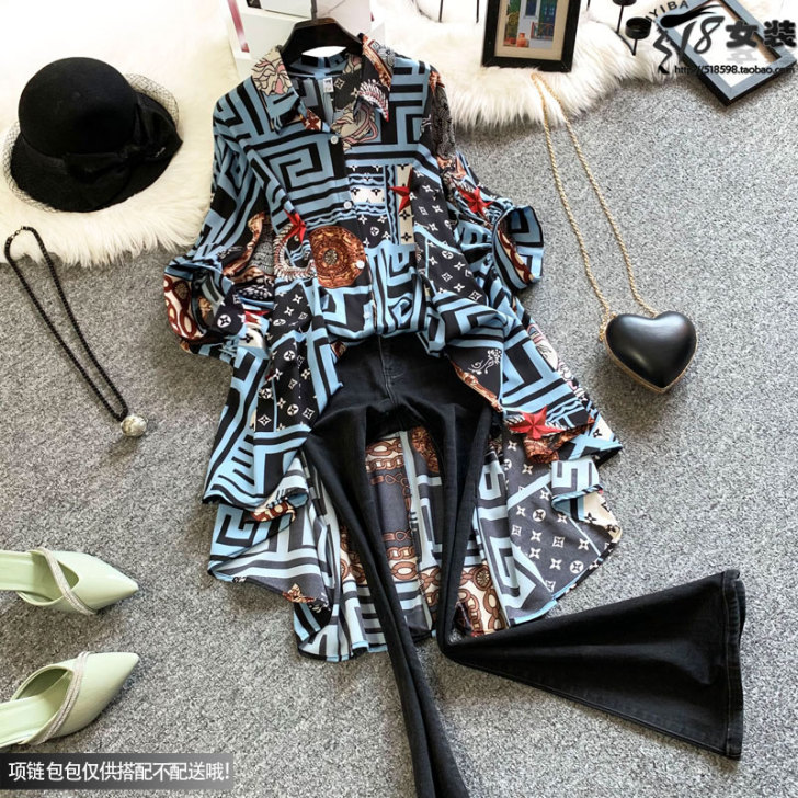 欧洲站2021春夏新款欧货气质前短后长燕尾...