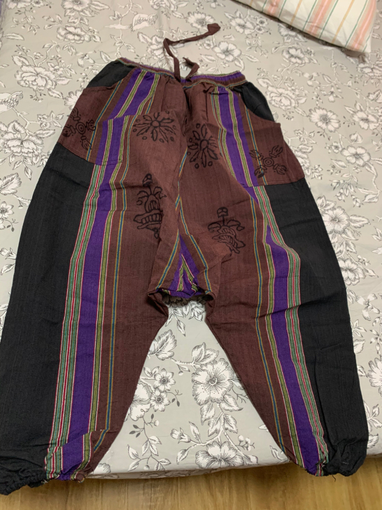尼泊尔异域风情民族风裤子，尼泊尔旅游买的，...