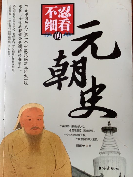讲述元朝的历史，弥补知识的空白。八成新
