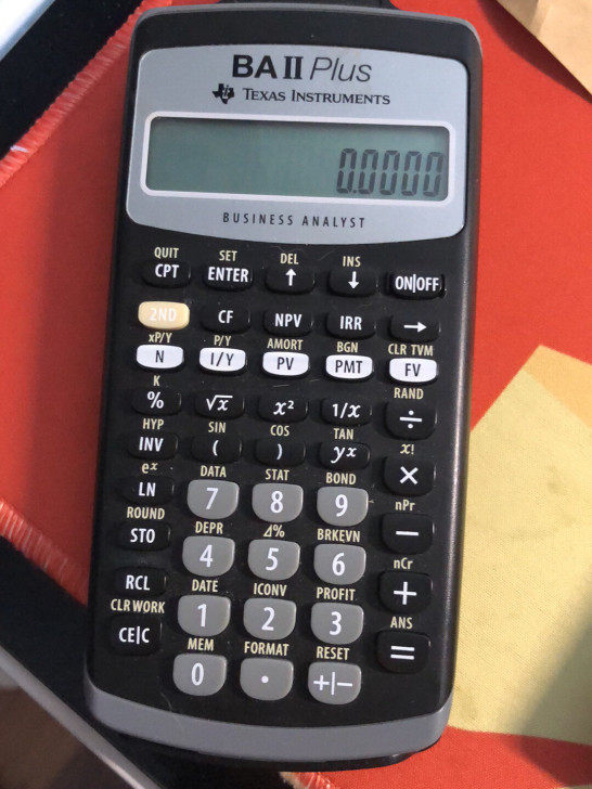 德州仪器BA II Plus计算器（租用）