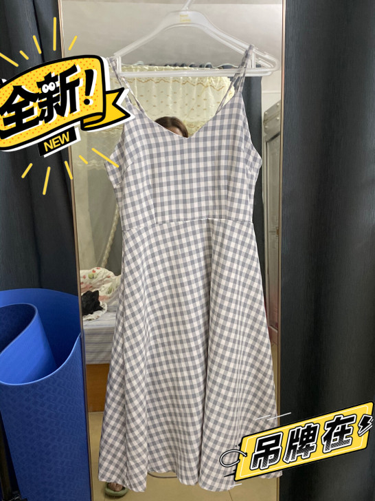 2021新款夏春装裙子女连衣裙收腰显瘦气质...