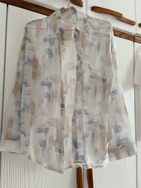 等价的30两件 全新带吊牌夏季雪纺防晒衬衫...