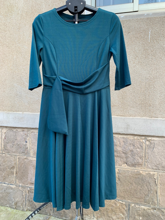 外贸纯色连衣裙