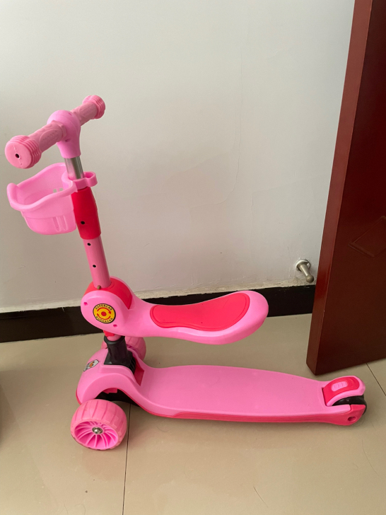 滑板车全新，家里有两辆，所以出一辆