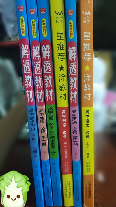 高一教材书【涂教材】【解透教材】语文/数字...