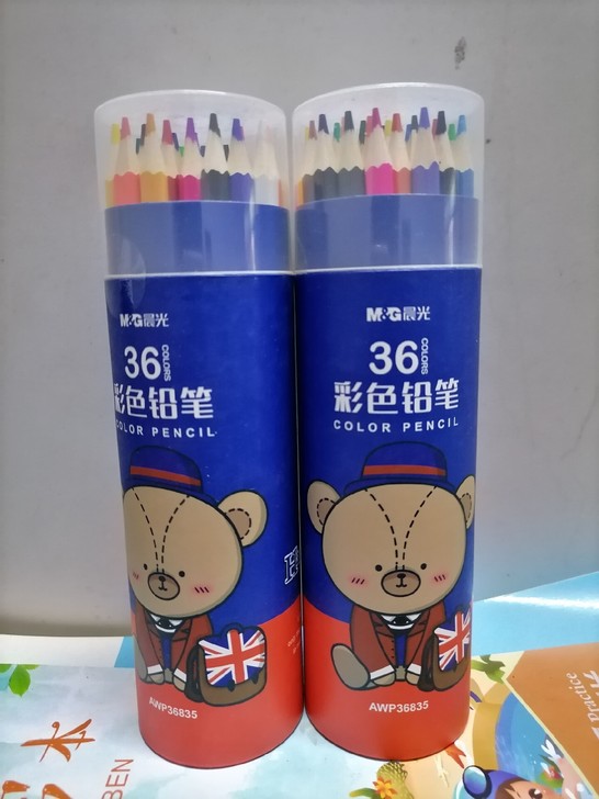 晨光彩色铅笔36色*2桶全新！25包邮出2桶