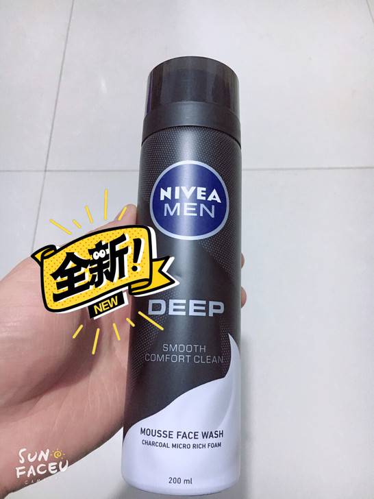 全新妮维雅男士控油保湿洁面泡200ml洗面...